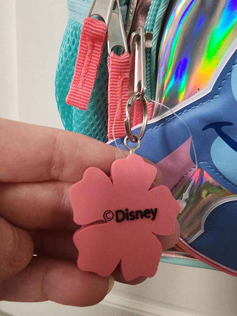 Disney Stitch Scrump Holographic Rainbow Kids Backpack Bioworld
